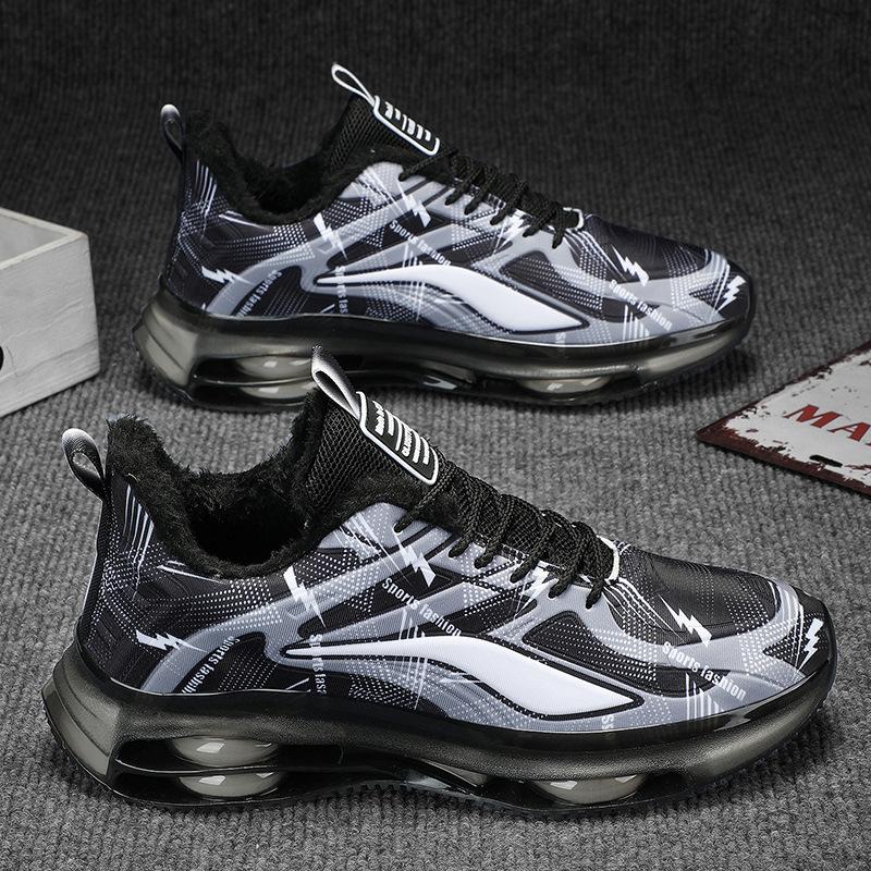 

Sneakers Men s autumn and winter velvet cotton shoes Young and young running shoes Students increase their height Casual running Large size men s 39 чорний