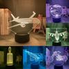 Themed Transportation 3d Led Night Lamp Touch Switch Multicolor Lighting Bedroom