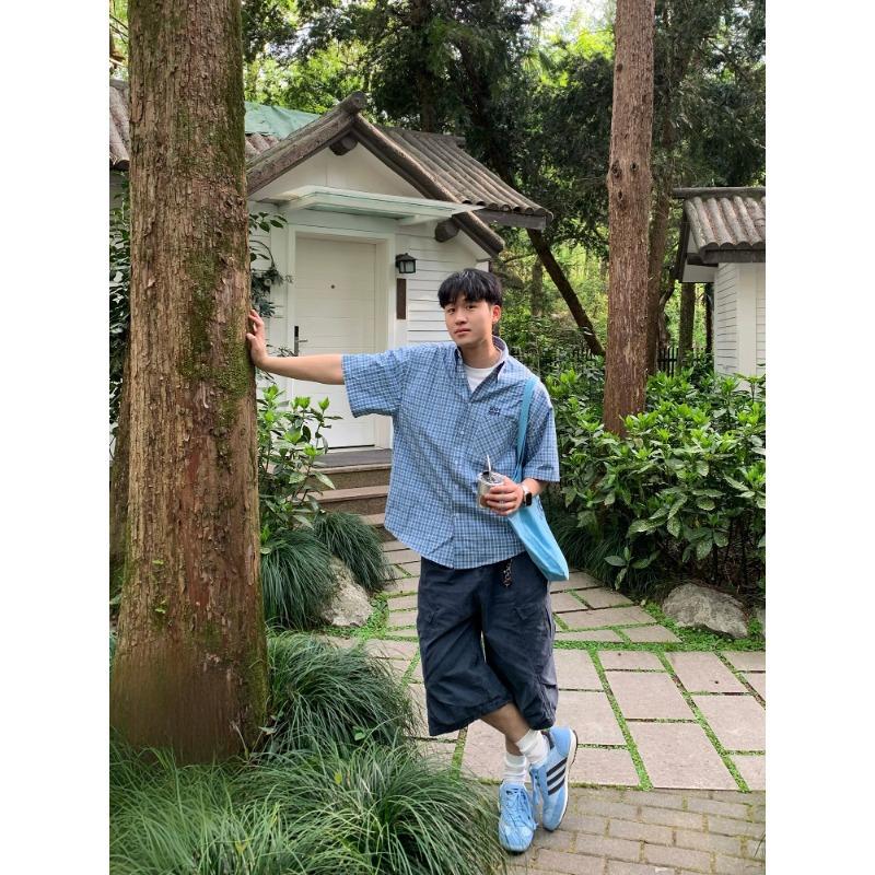 SNIPESITE Summer American Retro Washed Old Multi-pocket Pleated Loose Casual Seven-point Shorts