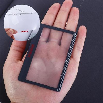Glasses Lens 3X  Fresnel Lens Outdoor Fire Magnifying Glass Hd Reading Mirror Card Magnifying Glass
