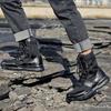 Unisex Breathable Summer Combat Boots - Lightweight, High-Top, Tactical, Side Zipper for Outdoor Use