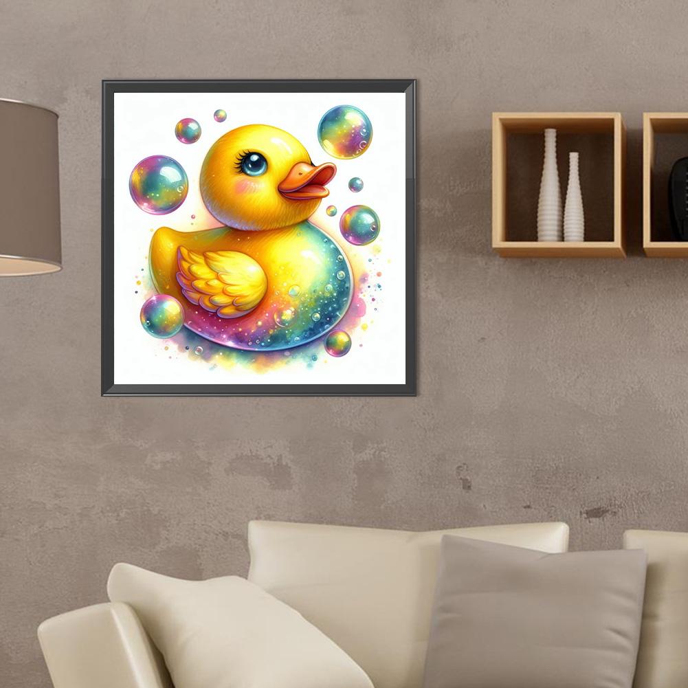 T0# 5D DIY Full Round Drill Diamond Painting Duck Kit Home Decor Art Craft 40x40