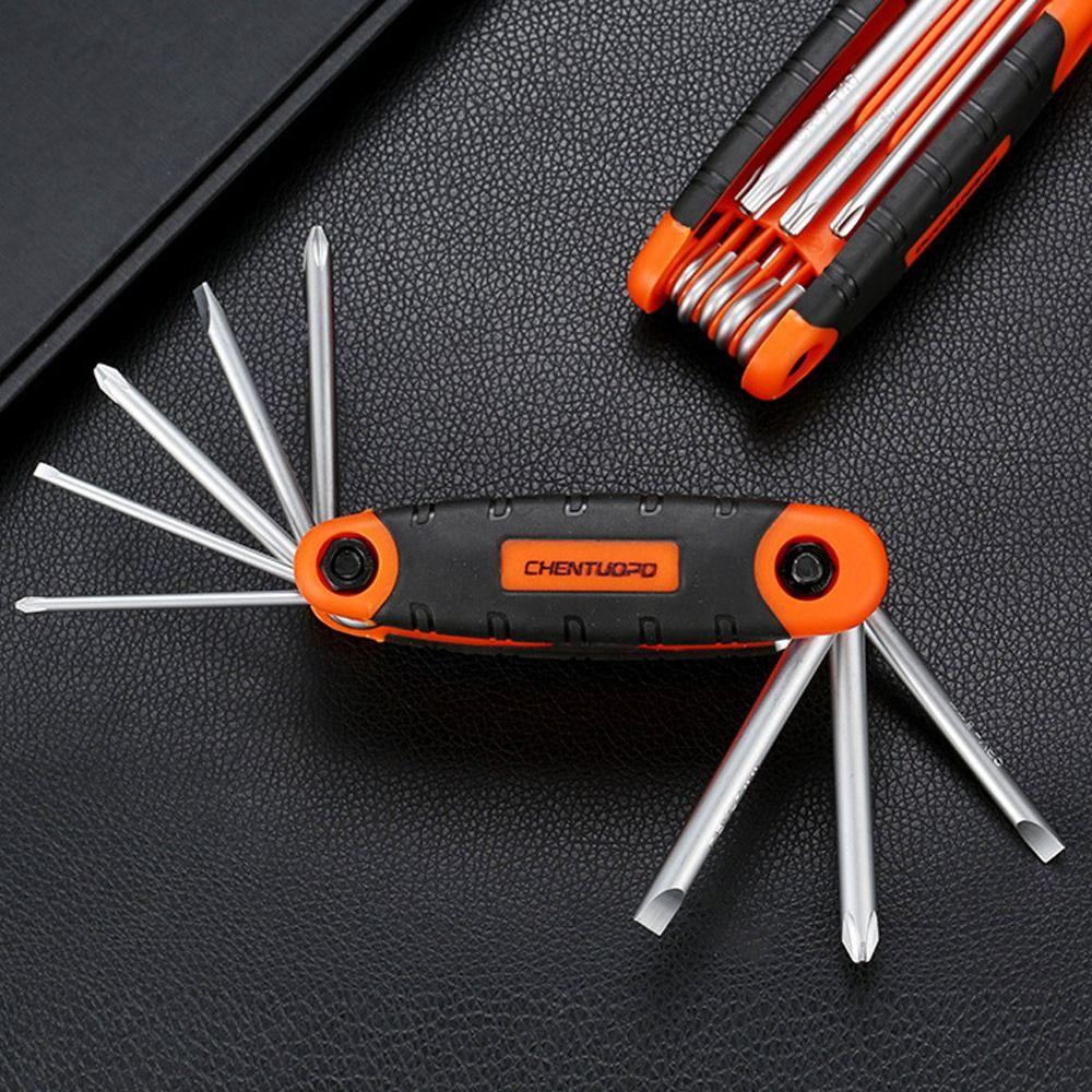 Durable 8 In 1 Multifunctional Hand Tool Hexagon Spanner Hexagonal Wrench Screwdriver Set
