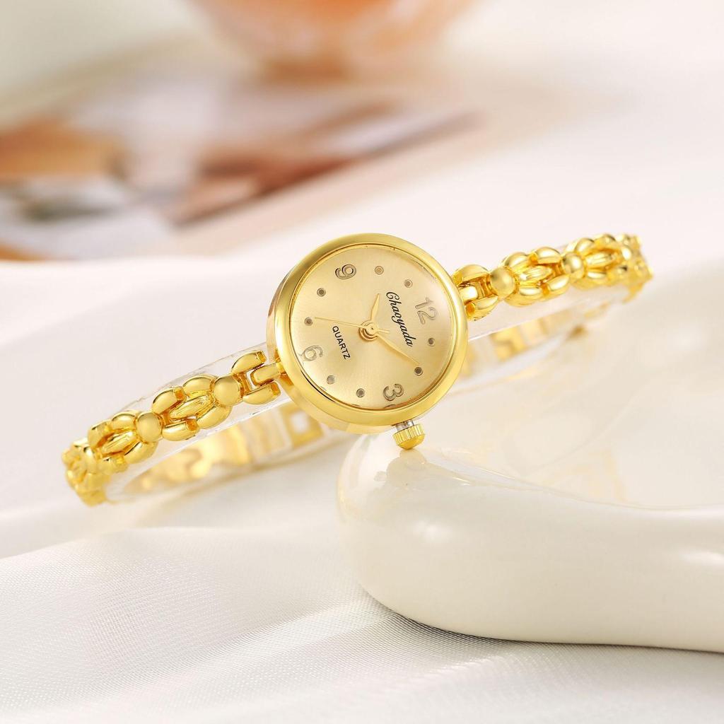 Vintage Gold Ladies Watches Elegant Thin Bracelet Quartz Wristwatch for Woman Fashion Simple Women Watch Relogio Feminino