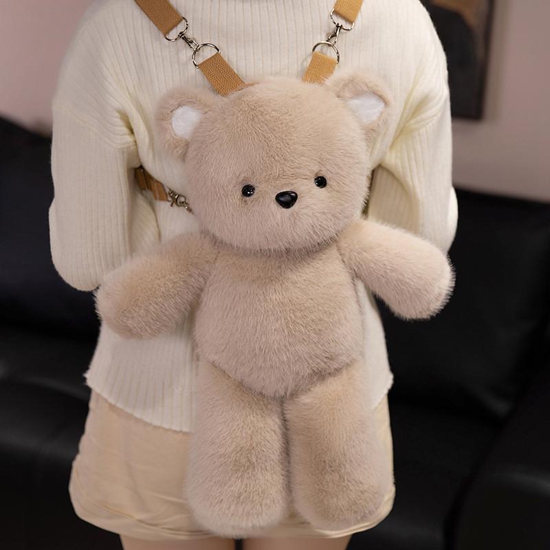 Rabbit Plush Bear Toy Backpack Cartoon Dolls Kids Birthday Gifts Decoration