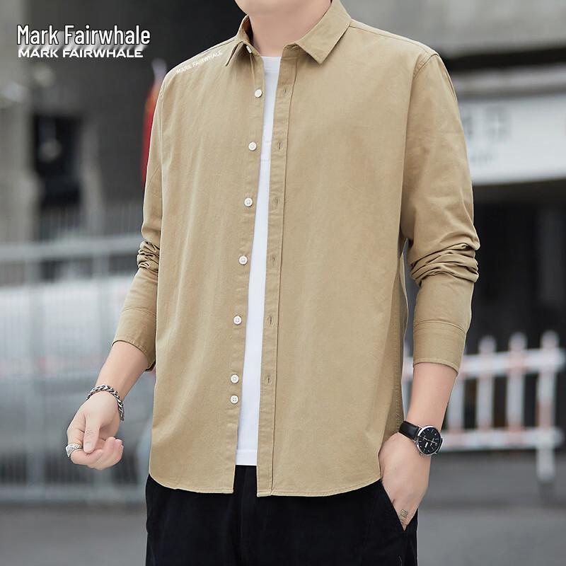 Mark Fairwhale Men s Casual Long-Sleeve Shirt 4XL
