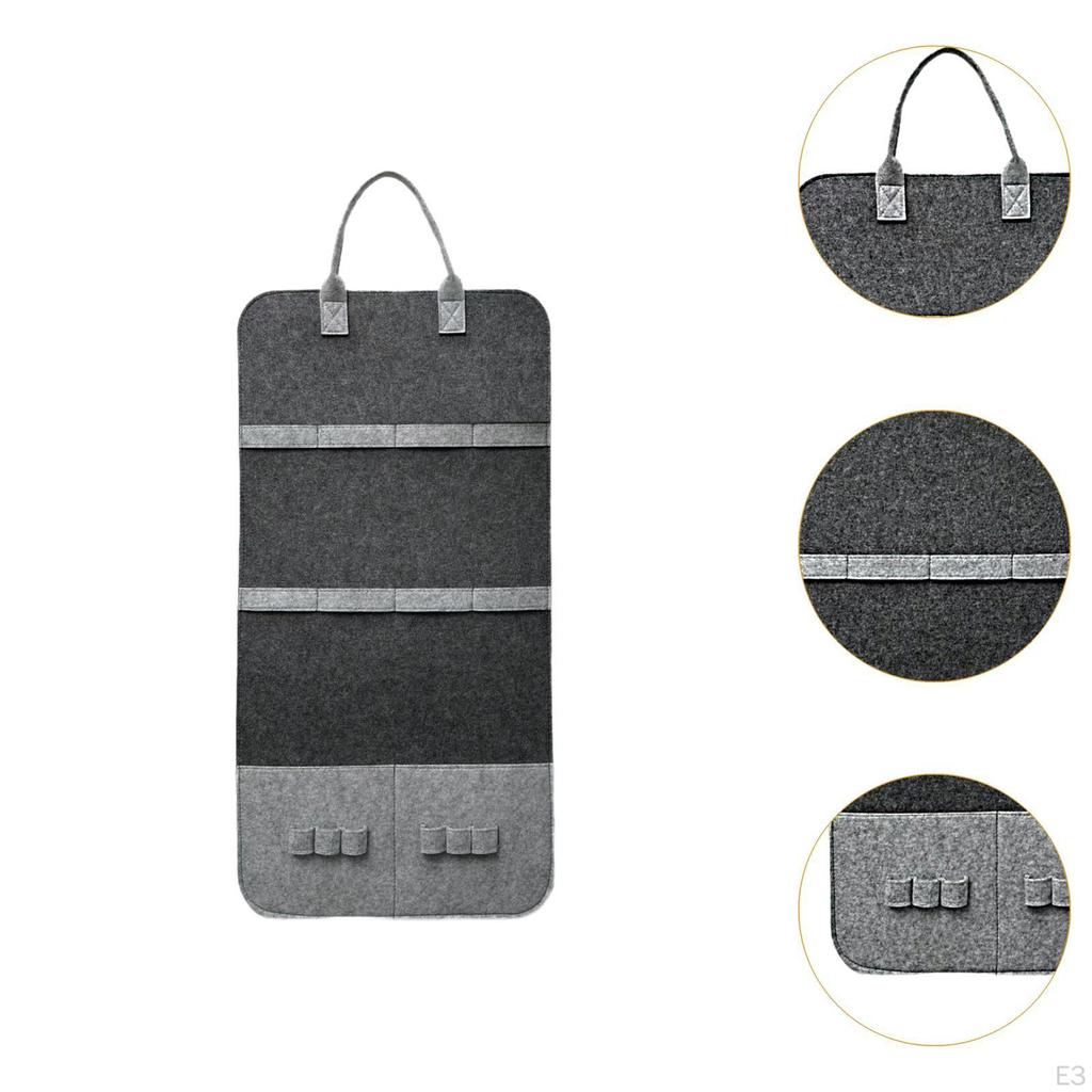 Cat Feather Toy Storage Felt Bag Teaser Toys Holder Pet for Closet