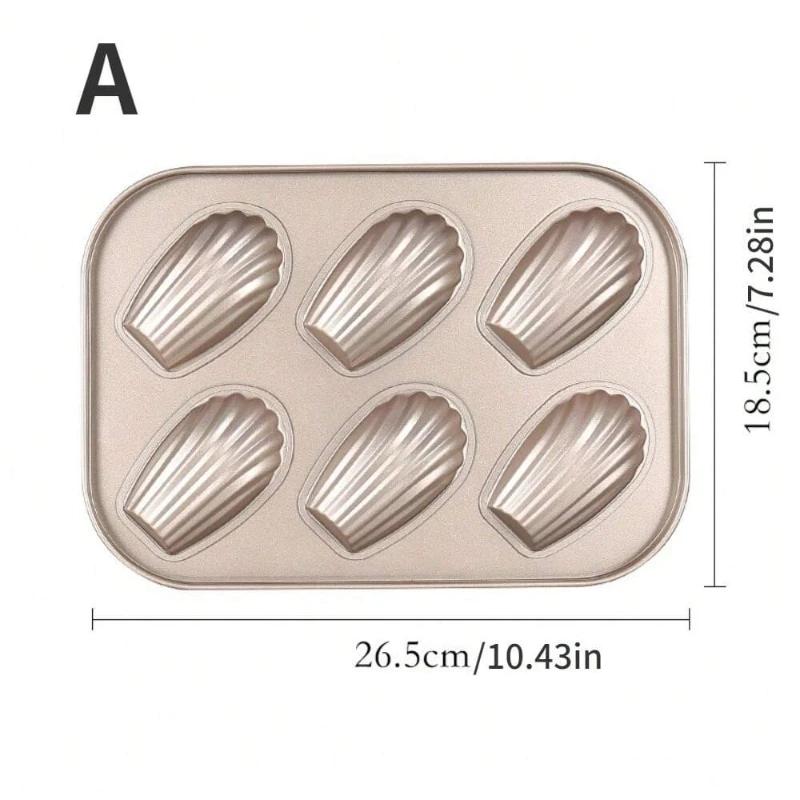 

Non-Stick Cake Molds Cat Paw Banana Sea Shell Shape Baking Pan DIY Bread Mold for Home Oven Use Creative Bakeware for Cookies