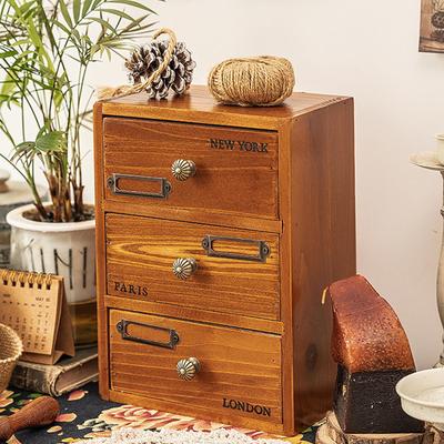 Organizzatore per Trucco Vetrina per Cosmetici Contenitore Vintage con Cassetto per Collana