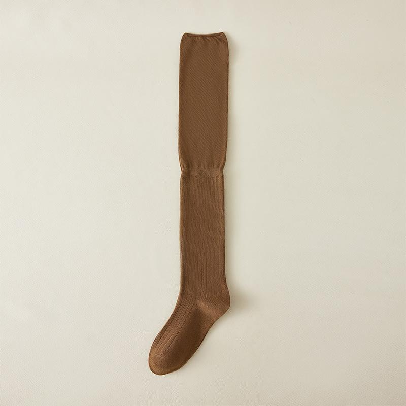 

Knee-high Socks for Women in Summer, Thin Solid Color Patchwork Long Pile Socks, Anti-slip Solid Color, Trendy and Versatile Pressure Socks 1 pair