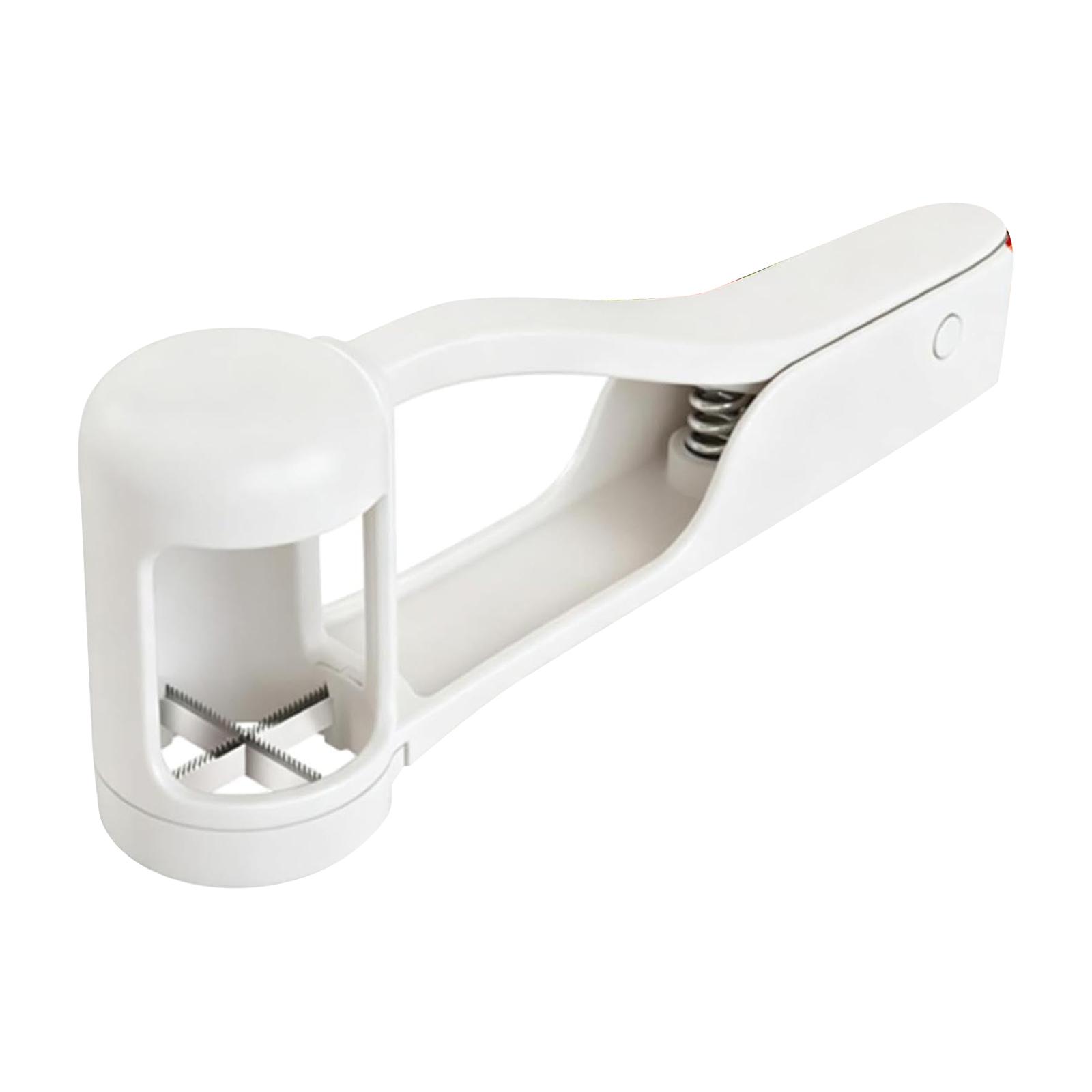 

Fruit Slicer and Corer Tool for Grapes and Small Fruits with Stainless Steel Blades and Ergonomic Handle for Easy Cutting and Coring One Size білий
