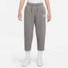 Nike Sportswear Essentials Solid Logo Mid-Rise Loose Fit Casual Sports Long Pants Women Bottoms Light-Gray DR7838-029