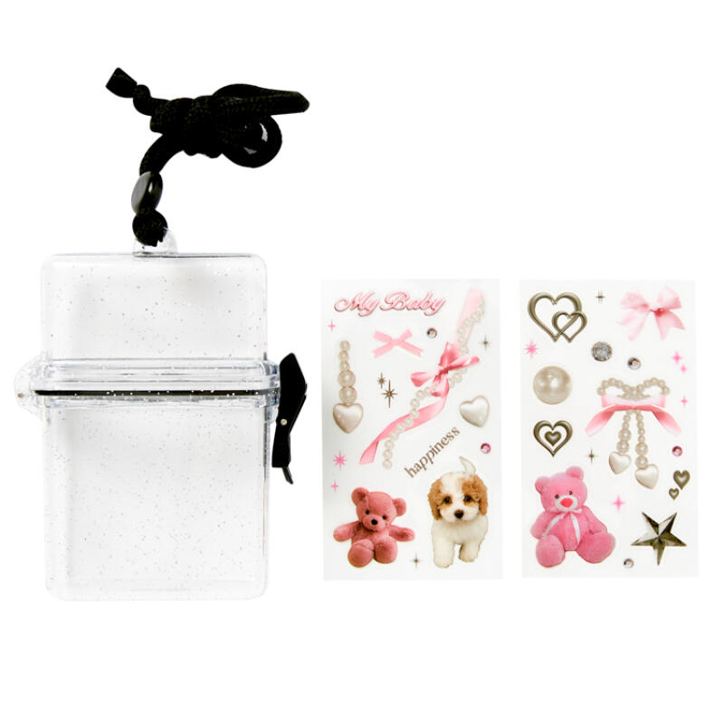 Чехол-ожерелье со стикером Розовый Мишка (28003049)