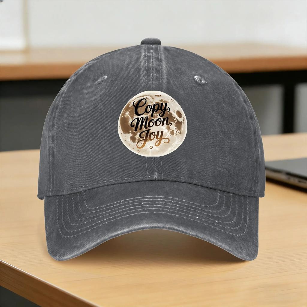 Washed Baseball Cap Copy Moon Joy Artemis II Spring Hip Hop Hats For Unisex Unisex Casual Outdoor Gym Sun Baseball Caps