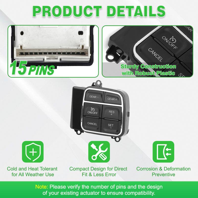 For Dodge Ram 1500 2500 3500 4500 5500 2013-2018 68111384AA Right Cruise Steering Wheel Switch