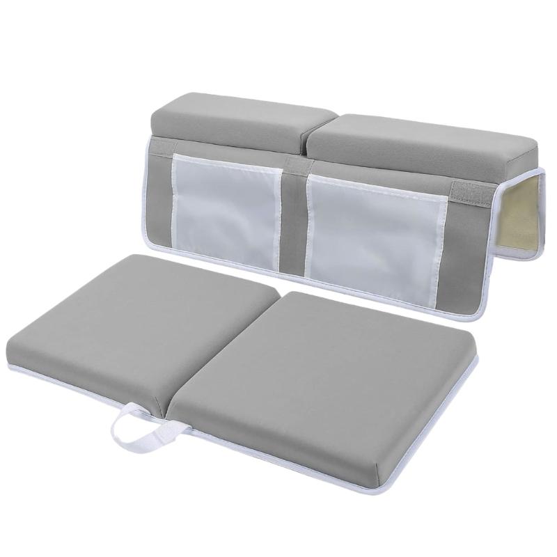 Comfortable Baby Bath Kneeler Pad Not Slip Surfaces & Strong Polyester Portable Waterproof Kneeling Mats for Parents