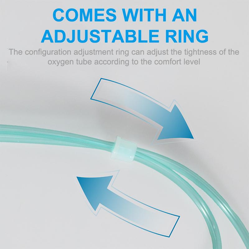 5Pcs 1.5M/2M Disposable Oxygen Cannulas Nasal Cannula Soft Nasal Oxygen Tubing O2 Cannula For Adults Medical Pipe Home Tube