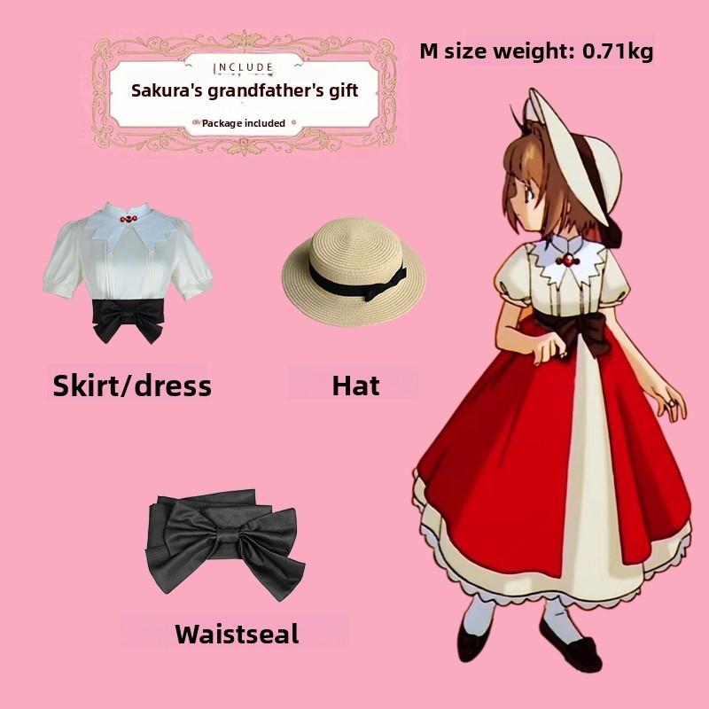Cardcaptor Sakura Cosplay Costume With Spandex Fabric For Anime Role Play Summer