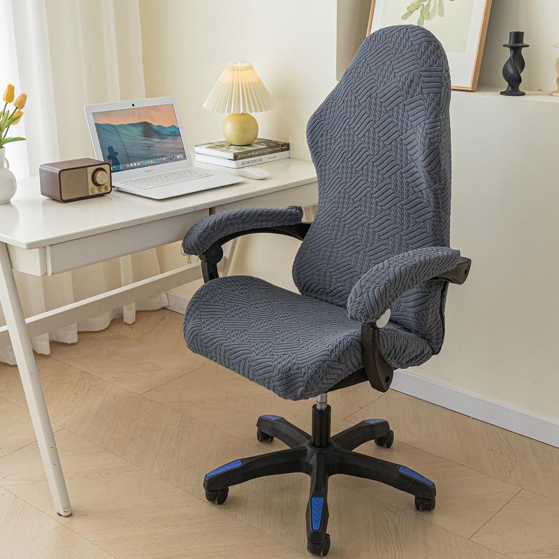 Fashion Simple Home Gaming Chair Cover Universal Computer Game Competitive Seat Backrest Armrest Elastic Swivel Chair Cover
