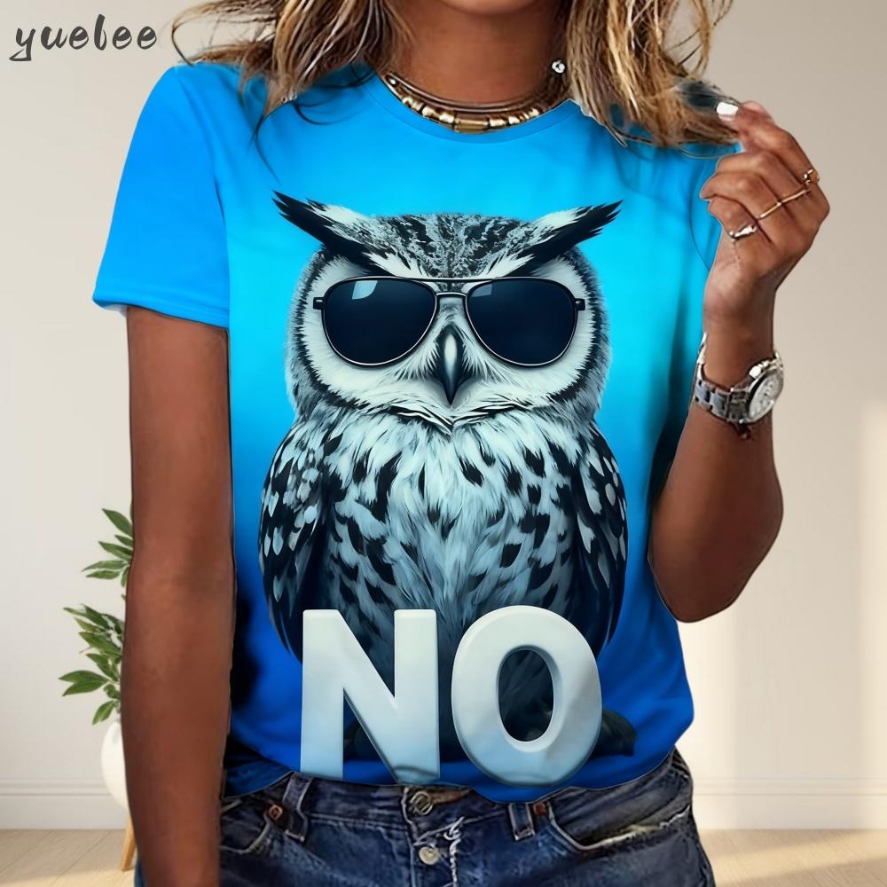 2025 Neues 3D-Tiger-Print Lockeres Damen-T-Shirt Sommer Lässiges Damen-Mode-T-Shirt Outdoor Neues Streetwear Damen Kurzarm-Oberteil