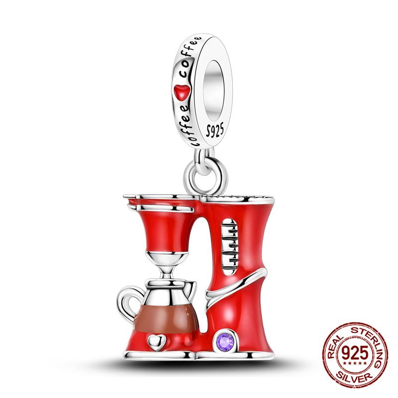 Fit Originalbracelet Coffee Collection Beaded Candy Coffee Pendant Charm Diy Jewelry Making Women Giftcopper