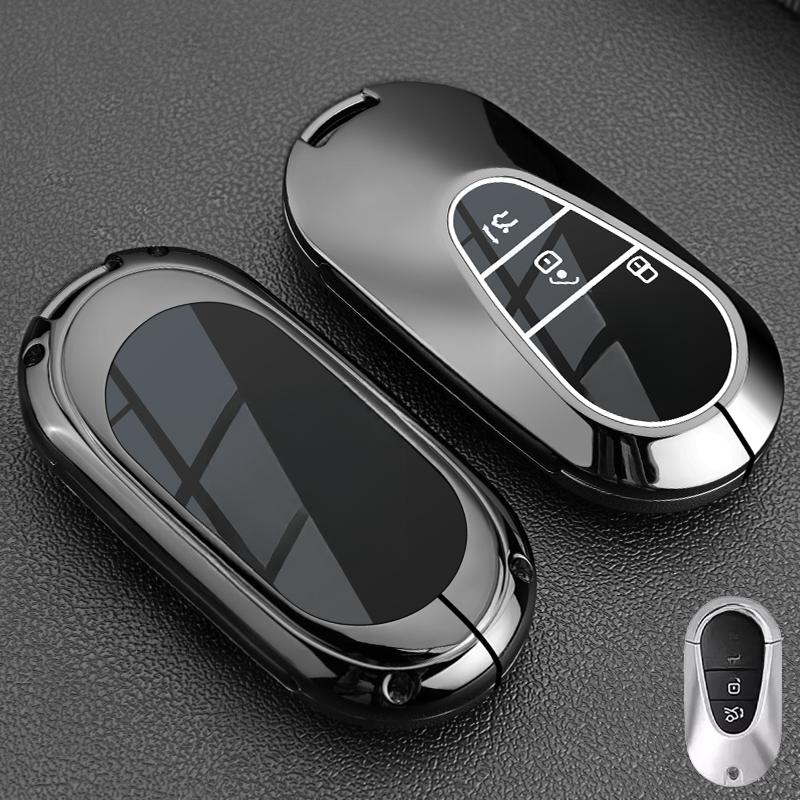 Car Key Case Cover Shell for Mercedes Benz C E S Class GLC W206 W223 W214 E300 C260 C300 S450 S500 S400 Fob Accessories