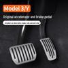 Tesla Model 3/Y Accelerator, Brake & Rest Pedal Covers - Aluminum Alloy Interior Accessory
