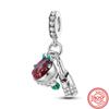 S925 Sterling Silver Coffee Cup Ice Cream Wine Glass Pavé Shiny Pendant Beads Fit Original  Charms Bracelet Women Jewelry