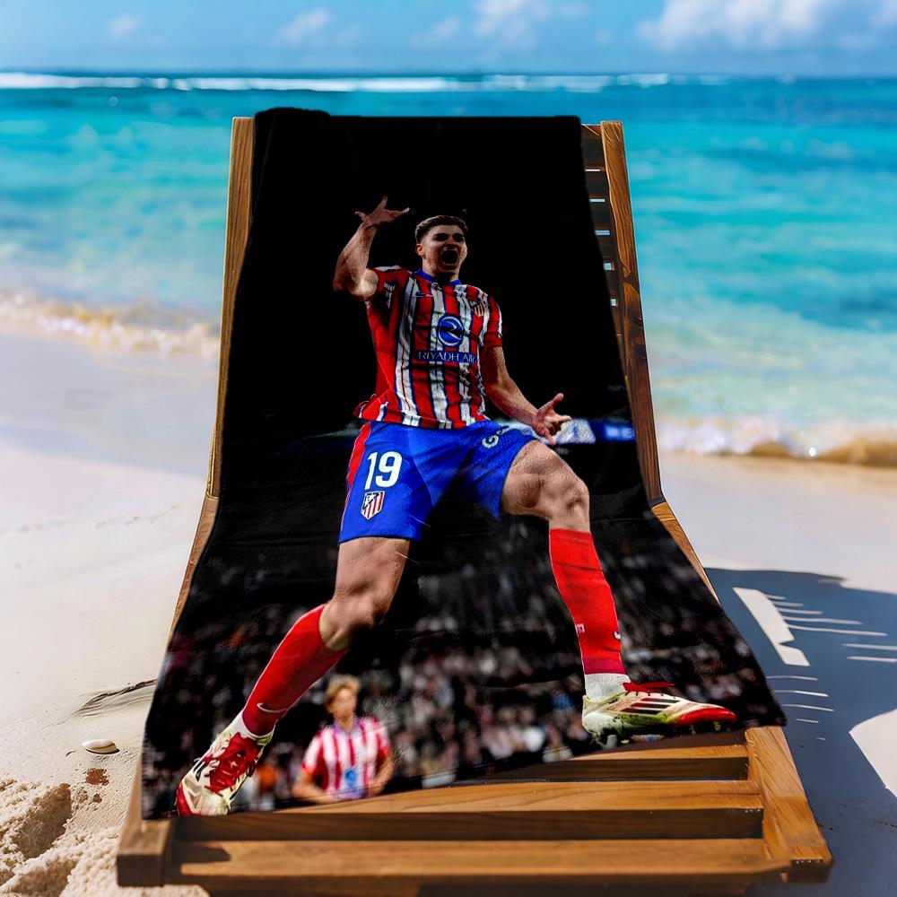 Atletico Madrid Beach Towel Super Soft Absorbent Comfortable Lightweight Portable For Swimmingbeachcamping Travel Beach Accessoriesgym