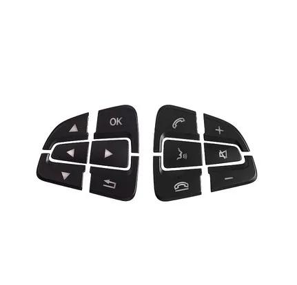 

2Pcs Car Styling Steering Wheel Button Covers Trim Stickers For Mercedes Benz C200L GLA200 CLA GLE GLC260 C200L Car Accessories