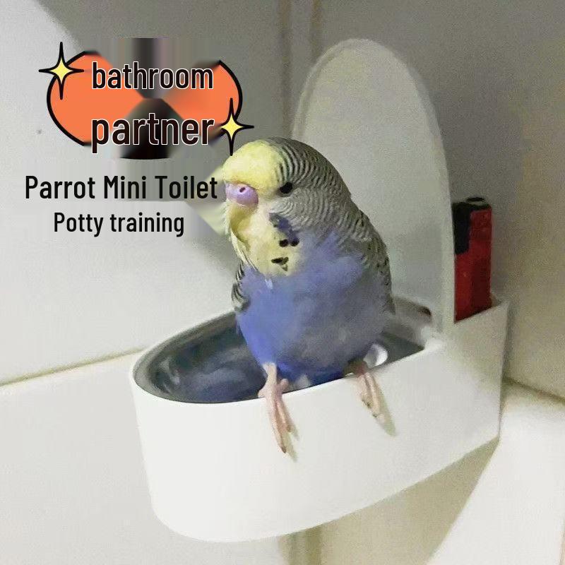 

Parrot Wall-Mounted Peony Toilet with Removable Plastic Liner and Fixed-Point Flushing System