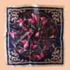 1PC Simple Butterfly Print Silk Satin Square Scarf Women's Hair Accessory Spring New Versatile