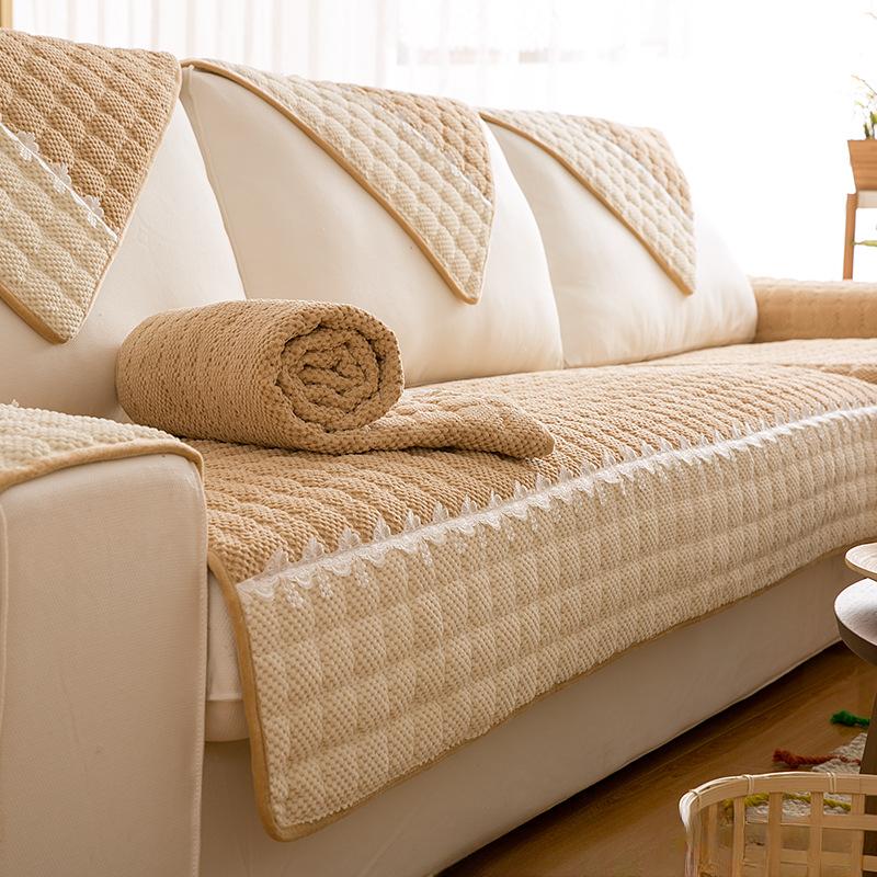 Sofa Cushion Universal Padded Cushion Simple Modern Leather Sofa Cover Cover All-inclusive Universal Cloth Towel.
