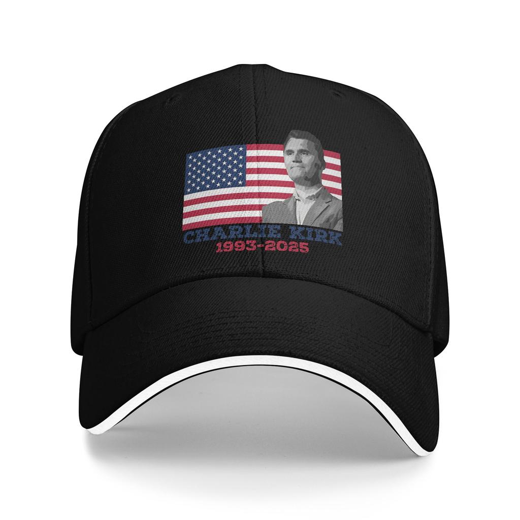 Charlie Kirk 19932025 Sun Baseball Cap Summer Men Women  Custom DIY Trucker Hat Dropshipping y2k Cool Outdoor Gym Baseball Caps