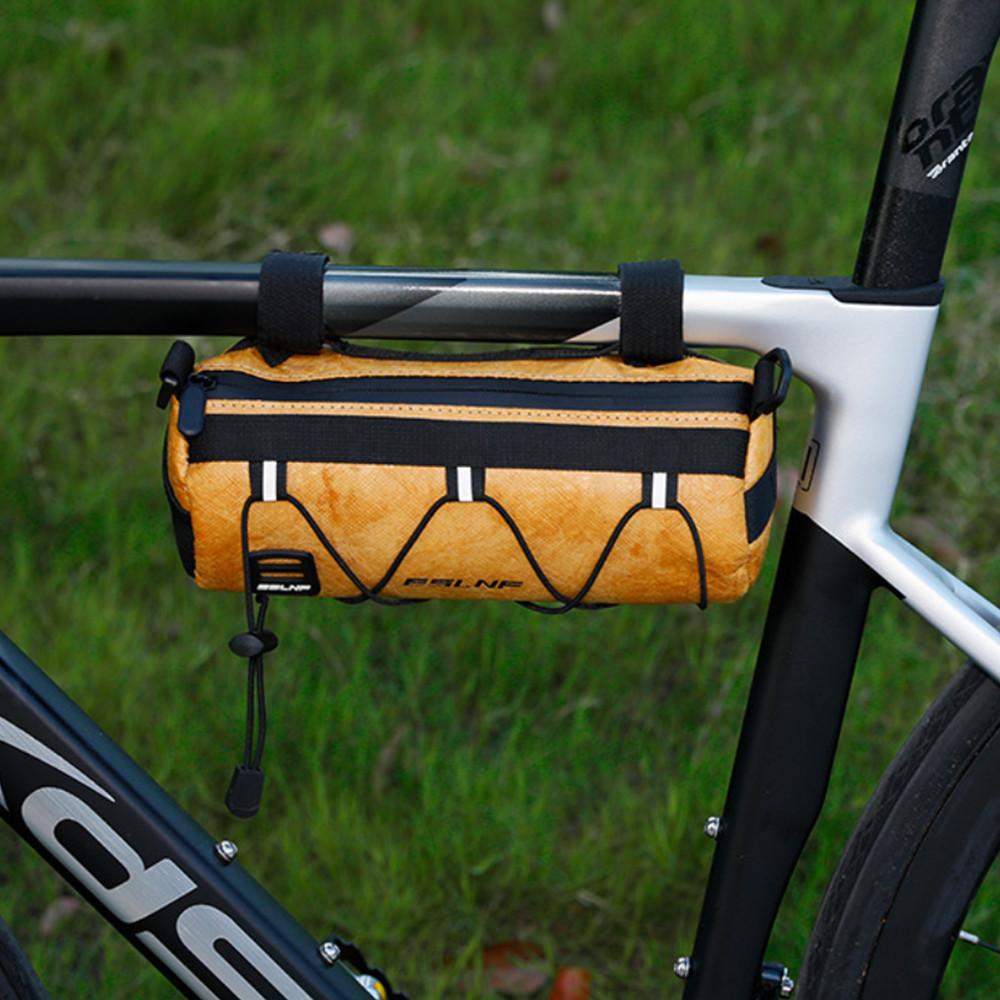 Waterproof Road Bicycle Handlebar Bag Multifunctional MTB Front Tube Bag Portable Frame Pannier Outdoor Shoulder Bag