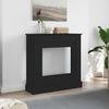 Black Oak Fireplace Surround 90x30x90 Cm Engineered Wood