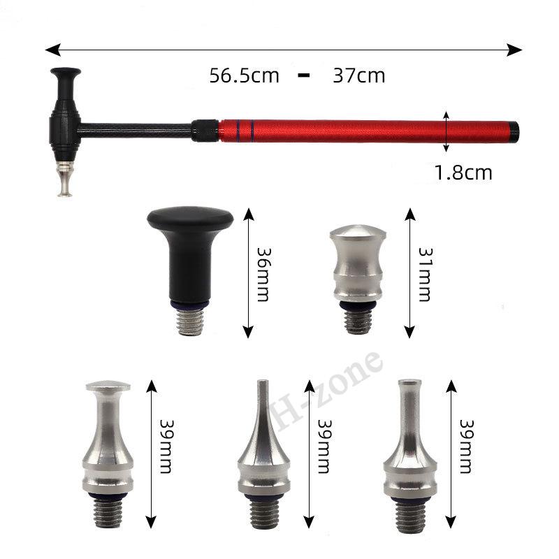 Car Dent Repair Hammer No Trace Shaping Body Sheet Metal Dent Repair Striking Hammer Leveling Tool Adjustable Length Hammer