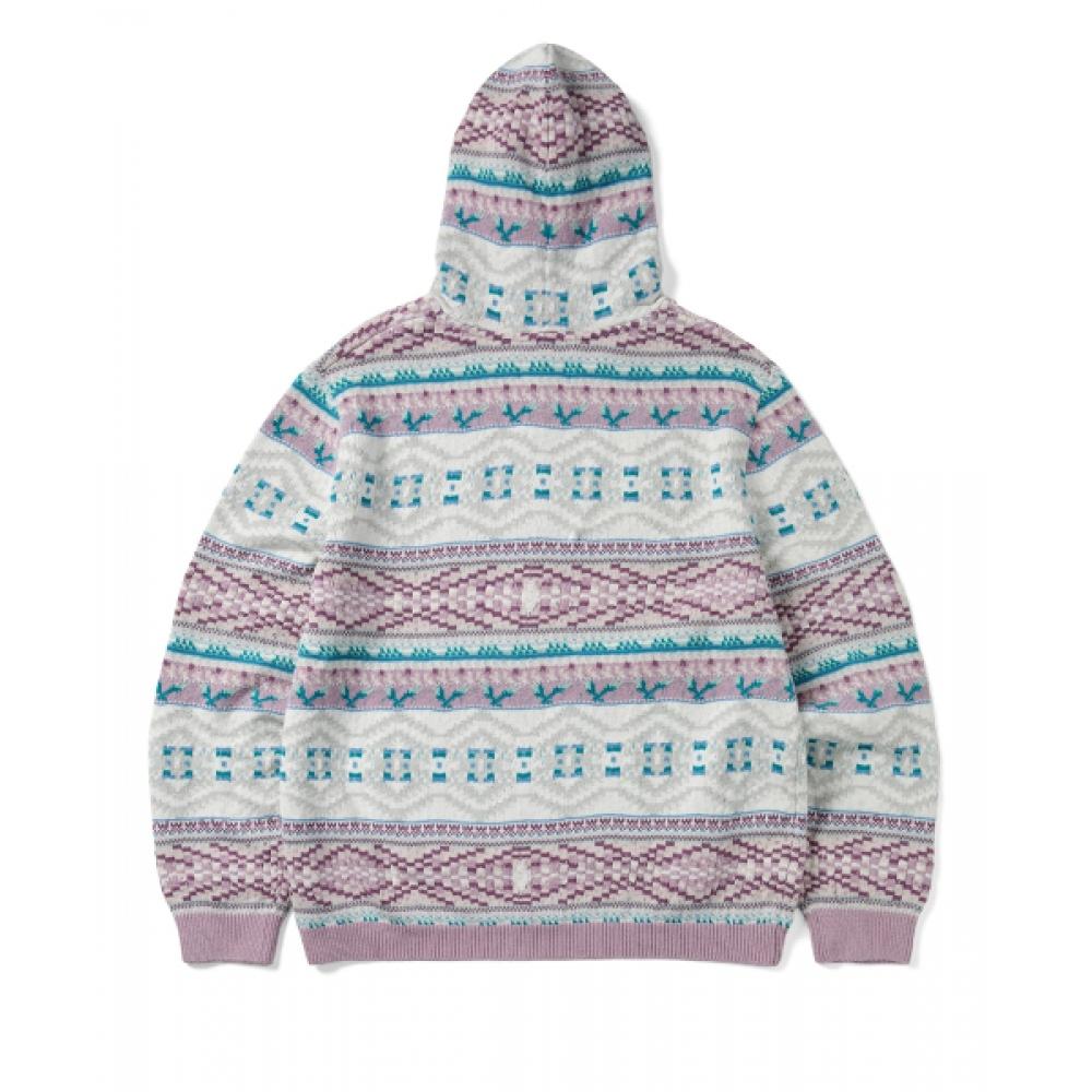 Thisisneverthat Hooded Zip Up Sweater Pink