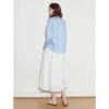 Chuyu Women's Pleated Lapel Lyocell Shirt