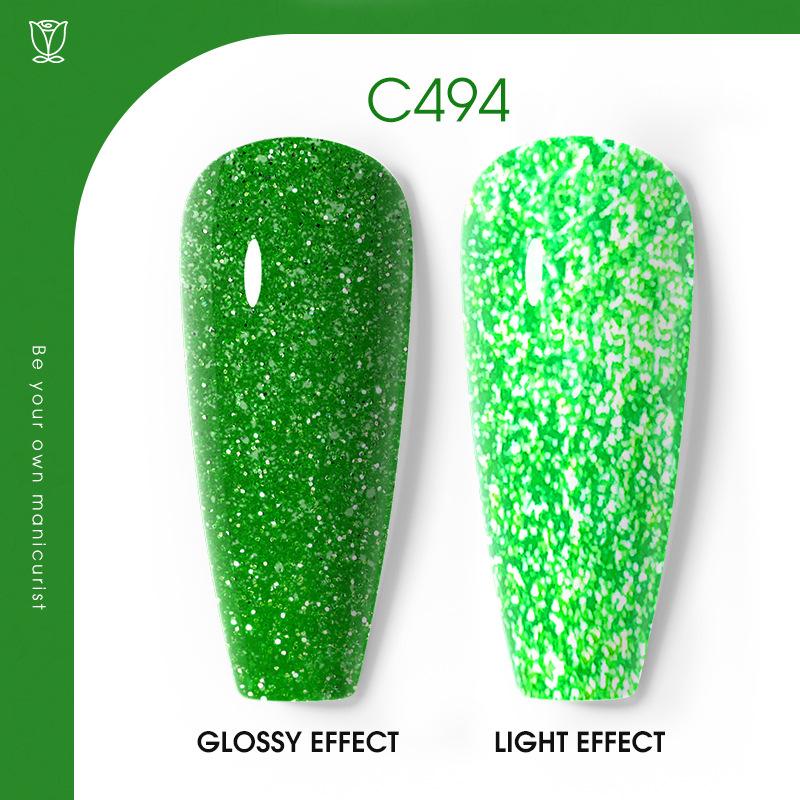 Flash Diamond Nail Polish Glue Nail Art Nail Art Glue Plastic Nail Polish Glue Popular Color Broken Diamond Leave-On