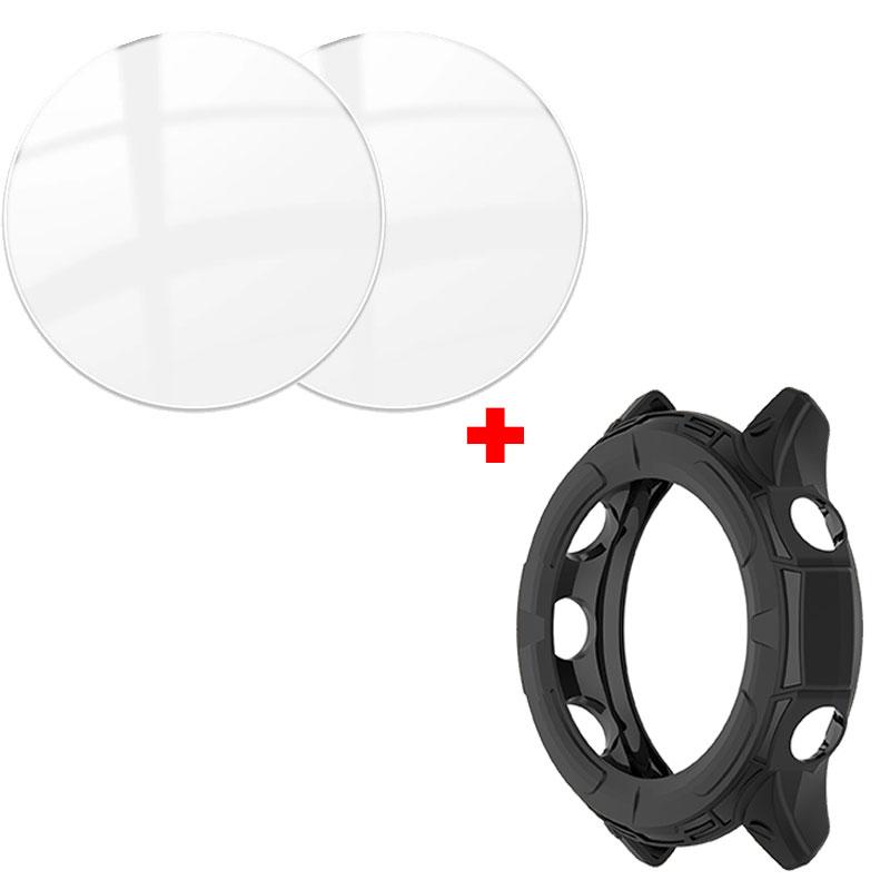 Case + Tempered Glass Film For Garmin Forerunner 255 255S TPU Screen Protector Bumper Protective Cover For Garmin Forerunner 955