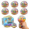 Giocattolo Squishy a Forma di Raviolo Arcobaleno Glitterato Riempito di Perline Fidget da Spremere con Custodia a Forma di Vaporella Morbido Sensoriale Sollievo dallo Stress per il Rilassamento