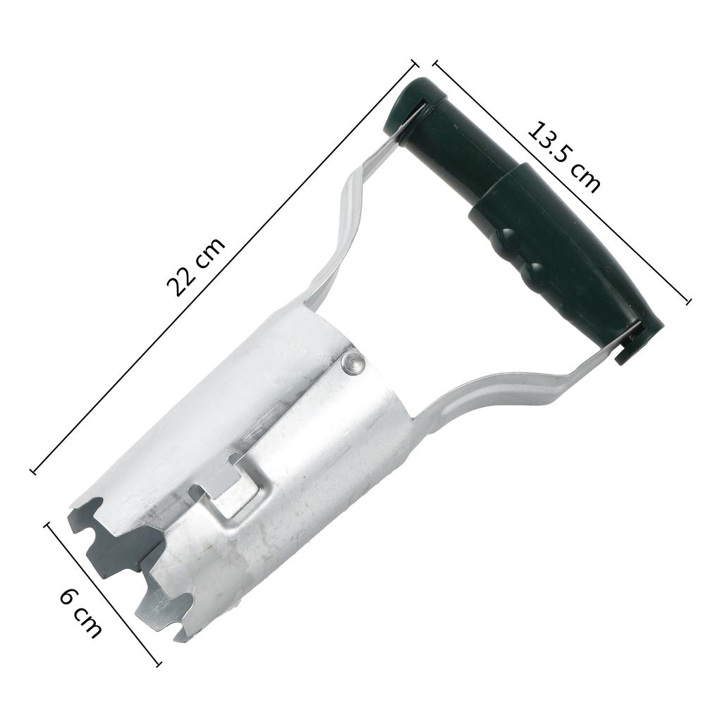 Hand Sow Dibbler With Wood Handle For Sowing Seeds Transplanting Plants Planting Bulbs Digging Gardening Garden Hole Punch Tool