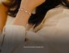Retro Bamboo Forest Gold-Plated Bracelet: Exquisite White Shell Design for Women, Perfect for Spring and Summer.