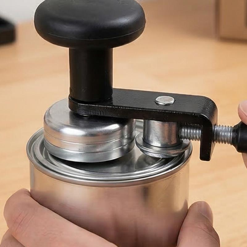 Sigillatrice Manuale per Lattine Facile da Usare Strumento di Sigillatura per Barattoli Portatile con Struttura Metallica Compatibile con Lattine da 55mm Ottima per Bevande Fai-da-te