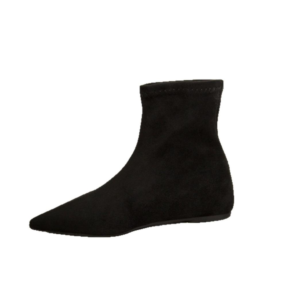 Pointed Short Boots Women's Autumn and Winter 2025 New Boots Fleece Women's Boots Niche Thin Boots Design Inner Height Heel Boots