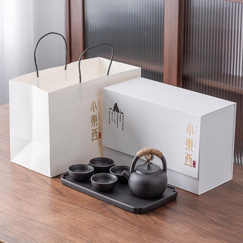 Light Luxury Kung Fu Tea Set Gift Box Set, a Pot of 24 Cups of Tea Tray, Business Gifts for Customers