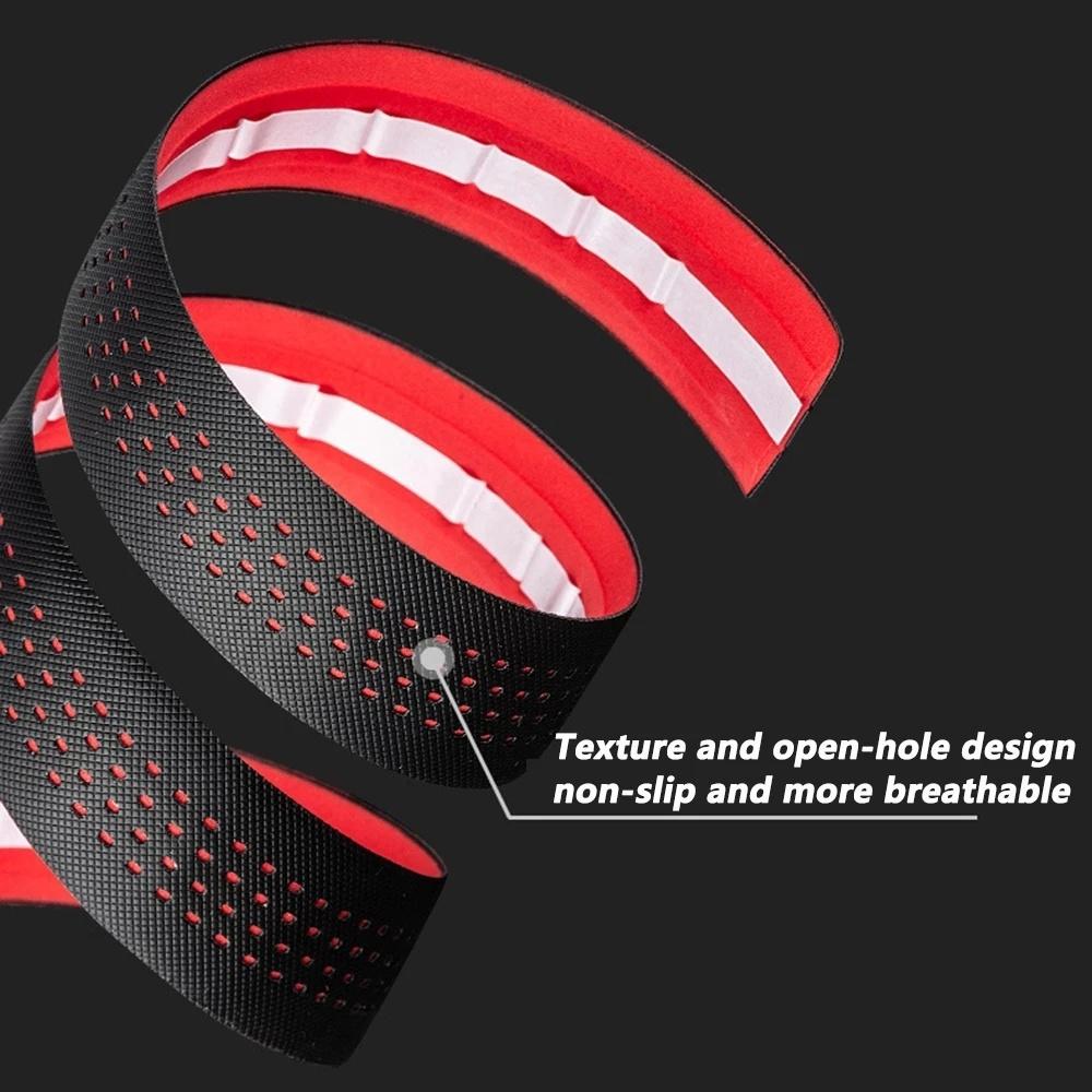 Perforated Breathable Handlebar Tapes Non-slip Road Bike Bar Tape EVA/PU Soft Anti-Vibration Wrap Tape Durable Bar Bartape