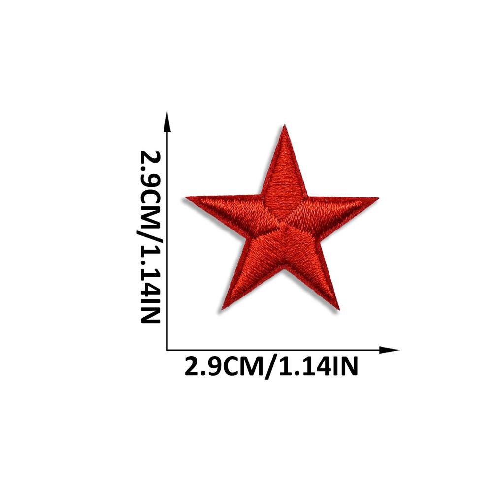 Repair Clothing Patch 10 Pcs Little Star Embroidered Iron On Patches Sew On Fabric Applique DIY Clothes Decoration