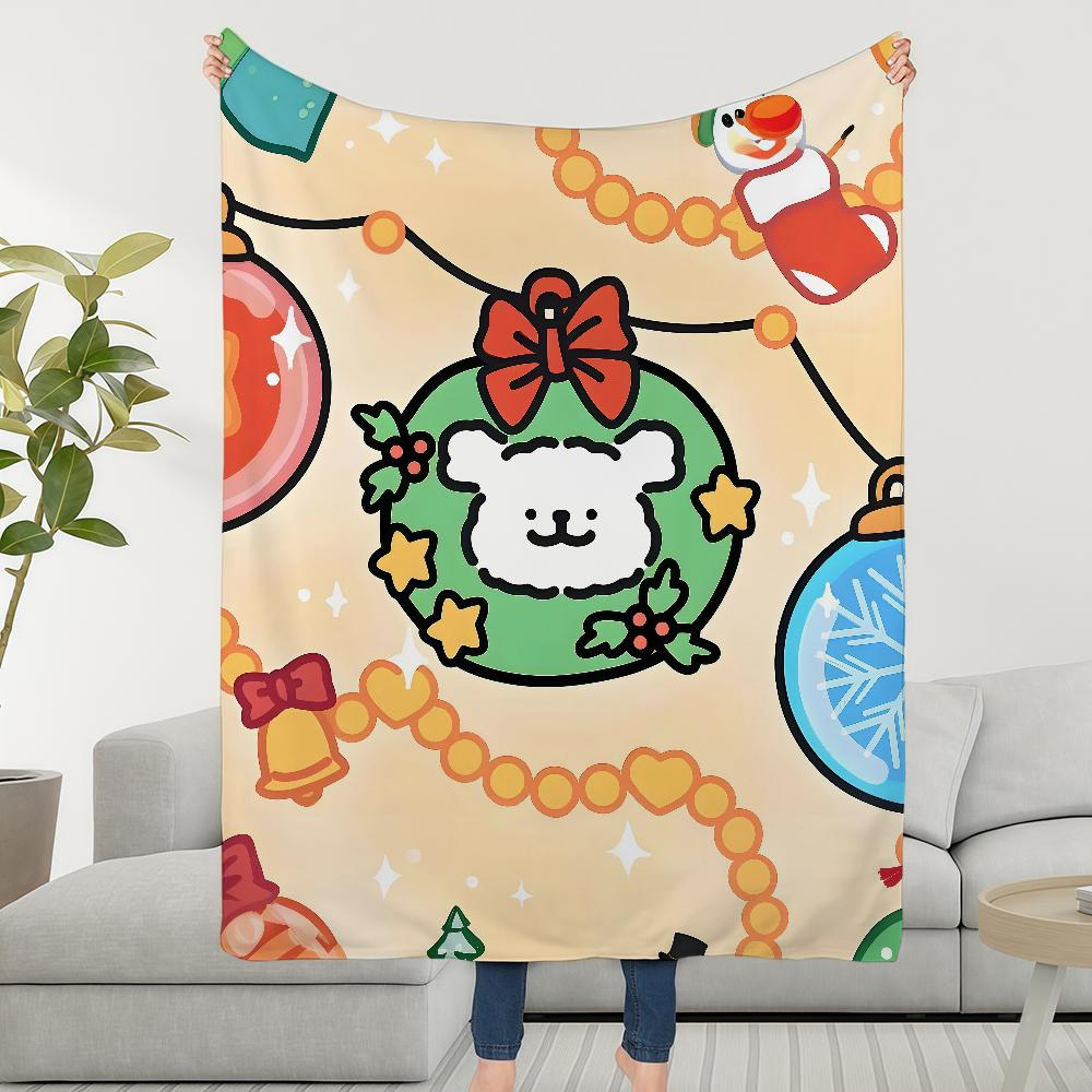 Blanket Throw Cute Super Cosy Plush Living Room Sofa Couch Christmas Dog Childish Birthday Line Gifts